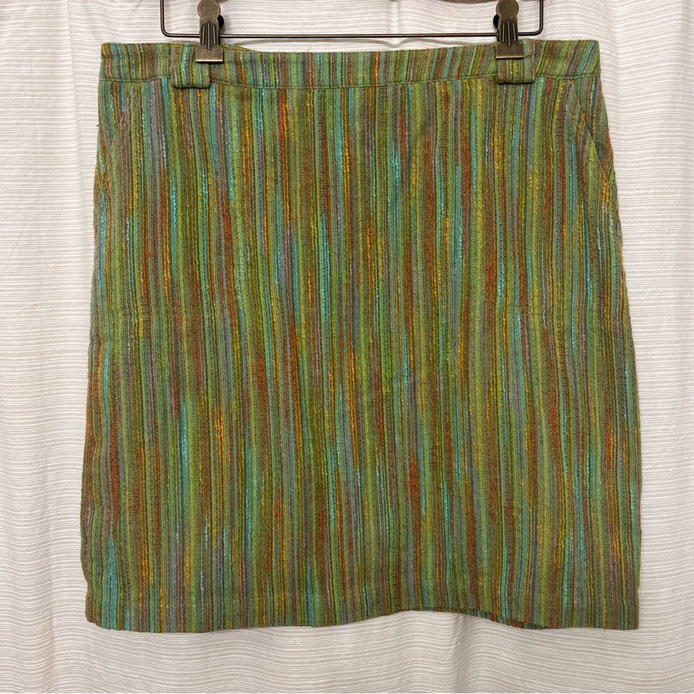 Vibrant Striped Mini Skirt